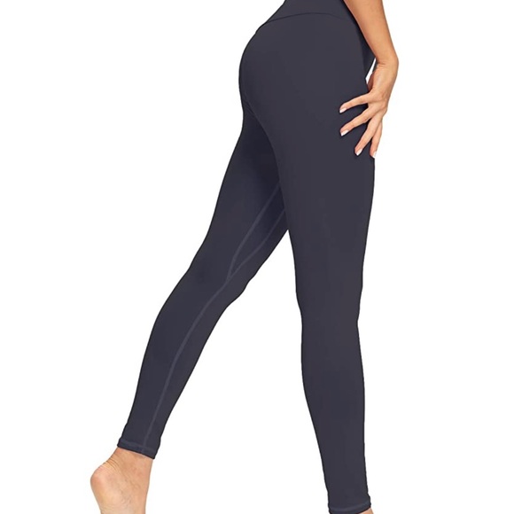 Gray High Waist Leggings Large - Picture 3 of 8